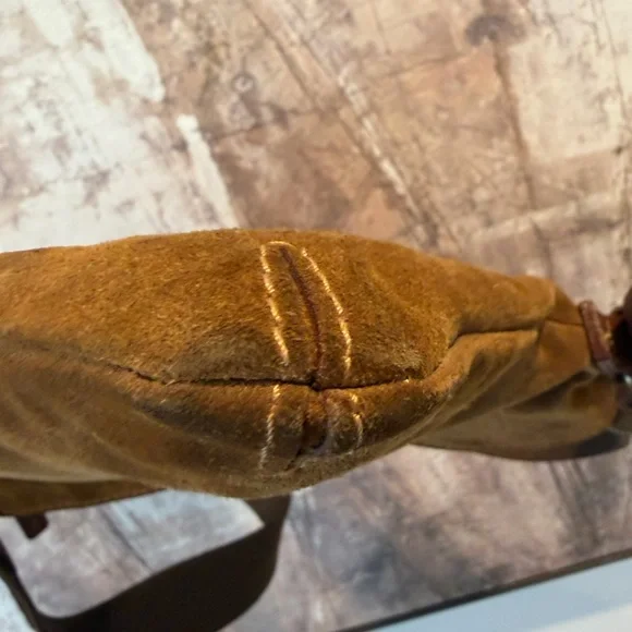 BURBERRY handbag suede purse - brown - vintage - Picture 4 of 16